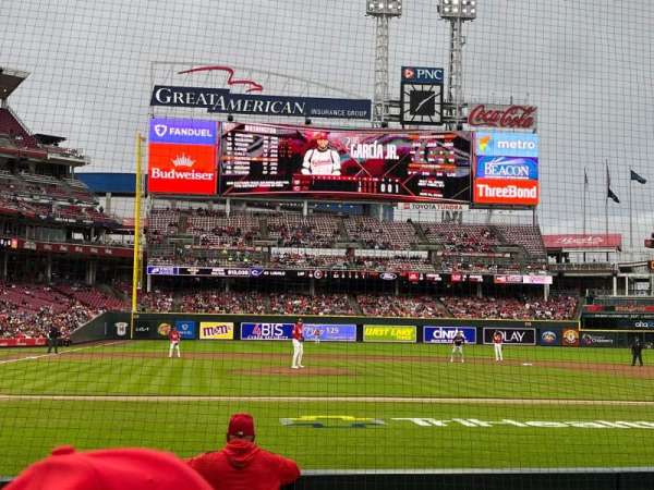 Great American Ball Park, section: 128, row: H, seat: 5