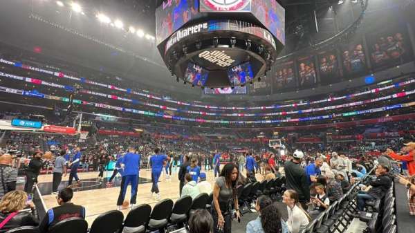 Crypto.com Arena, section: 112, row: 1, seat: 20