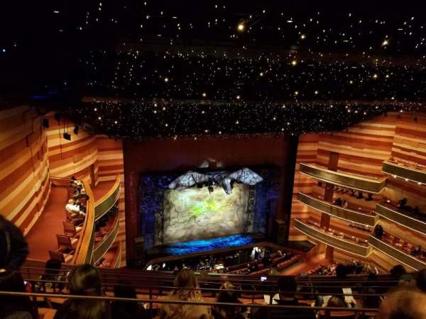 Eccles Theater, section: T3 Left, row: E, seat: 46