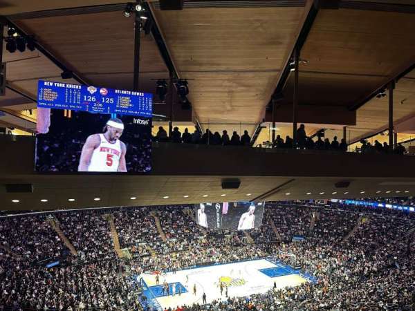 Madison Square Garden, section: 209, row: 18, seat: 7