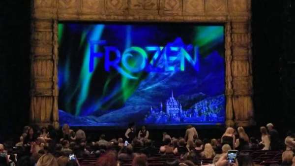 Hollywood Pantages Theatre, section: ORCHESTRA C, row: X, seat: 110