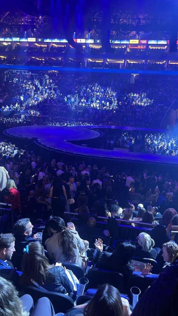 The O2, London, section: 112, row: P, seat: 386