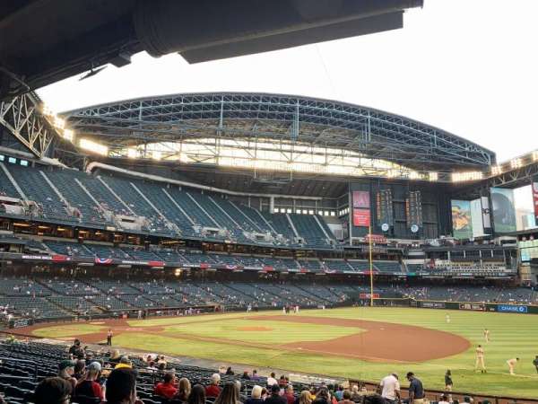 Chase Field, section: 114, row: 34, seat: 4