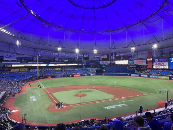 Tropicana Field, section: 206, row: E, seat: 5