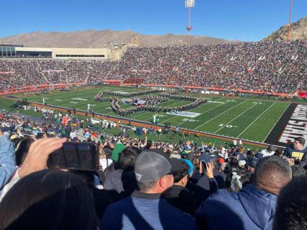 Sun Bowl Stadium, section: 19, row: 27, seat: 21