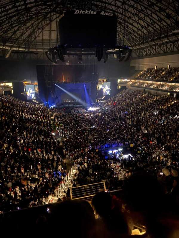 Dickies Arena, section: 217, row: 7, seat: 1
