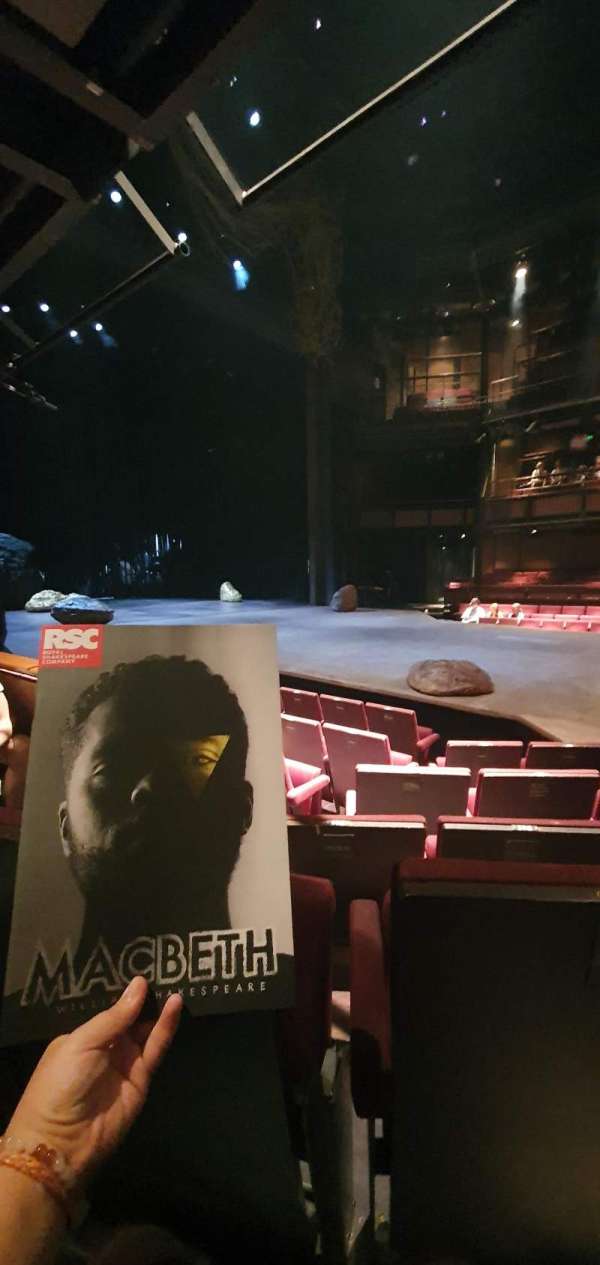 Royal Shakespeare Theatre, section: Stalls, row: F, seat: 62