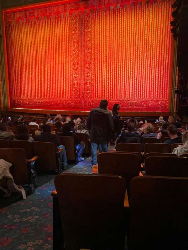 New Amsterdam Theatre, section: Orchestra R, row: N, seat: 4