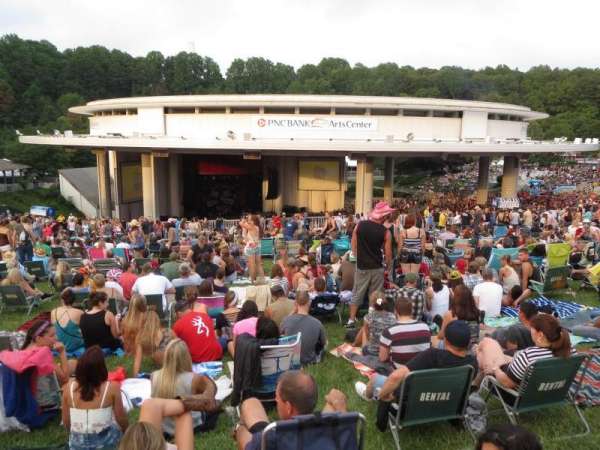 PNC Bank Arts Center, section: Lawn