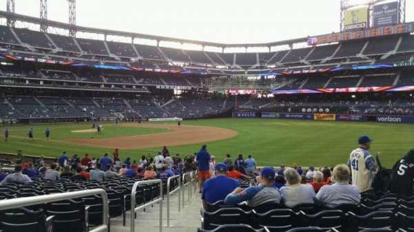 Citi Field, section: 109, row: 20, seat: 1