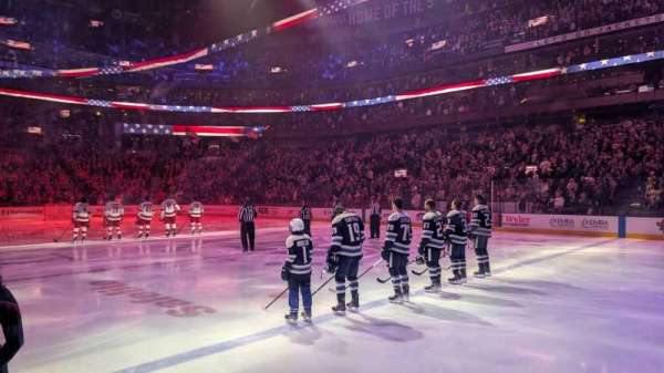 Nationwide Arena, section: 102, row: A, seat: 16