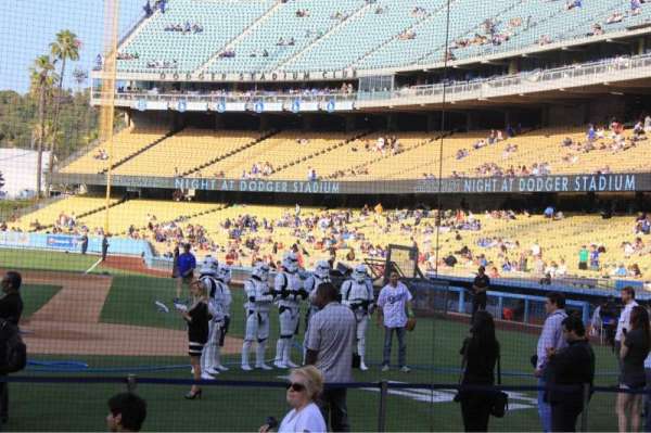 Dodger Stadium, section: 5DG, row: AA, seat: 1