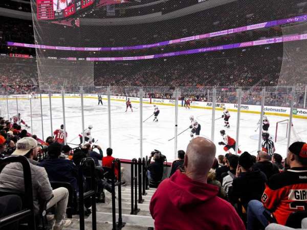 Xfinity Mobile Arena, section: 117, row: 9, seat: 1