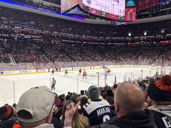 Xfinity Mobile Arena, section: 123, row: 12, seat: 8