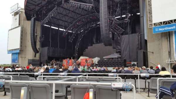 Jones Beach Theater, section: E, row: BB, seat: 14