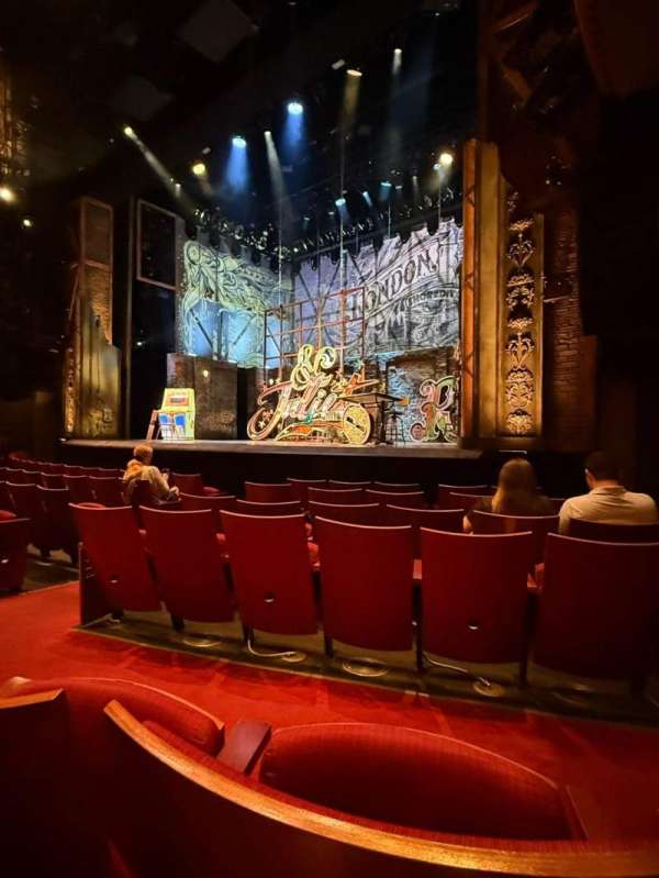 Stephen Sondheim Theatre, section: Orchestra R, row: G, seat: 12