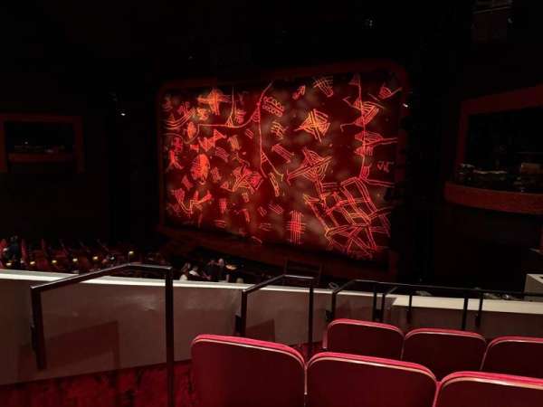 Minskoff Theatre, section: Mezzanine Box Left, row: Ee, seat: 8