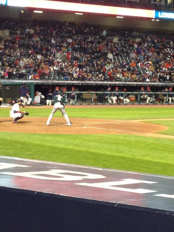 Progressive Field, section: 144, row: J, seat: 1