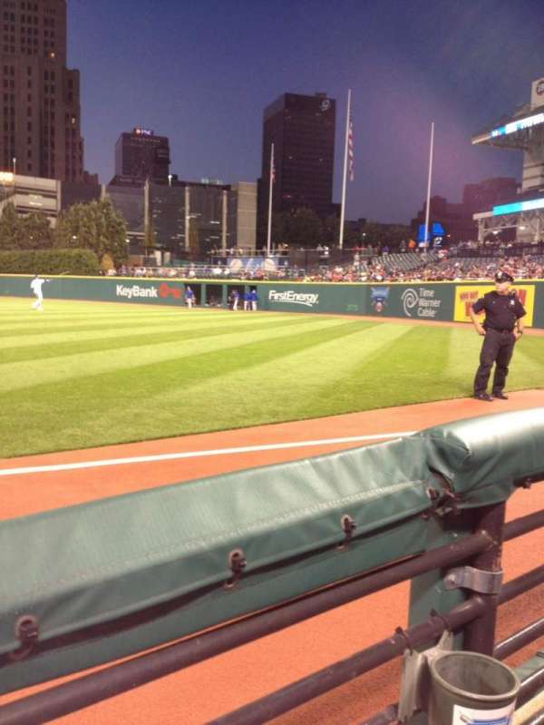 Progressive Field, section: 129, row: A, seat: 3
