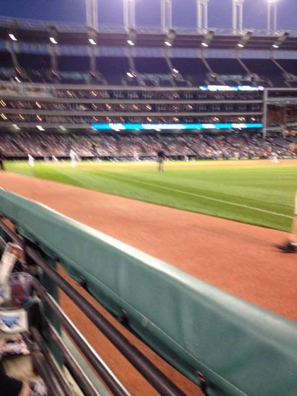 Progressive Field, section: 129, row: A, seat: 4