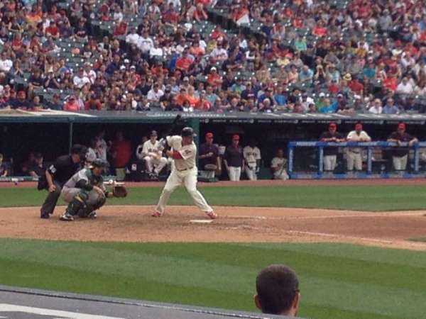 Progressive Field, section: 142, row: K, seat: 6