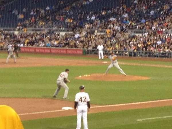 PNC Park, section: 127, row: J, seat: 4
