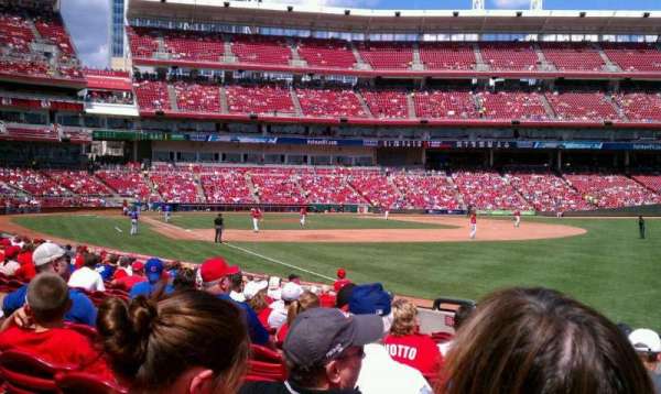 Great American Ball Park, section: 134, row: I, seat: 9