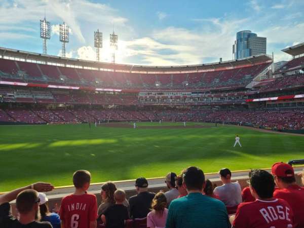 Great American Ball Park, section: 102, row: D, seat: 10