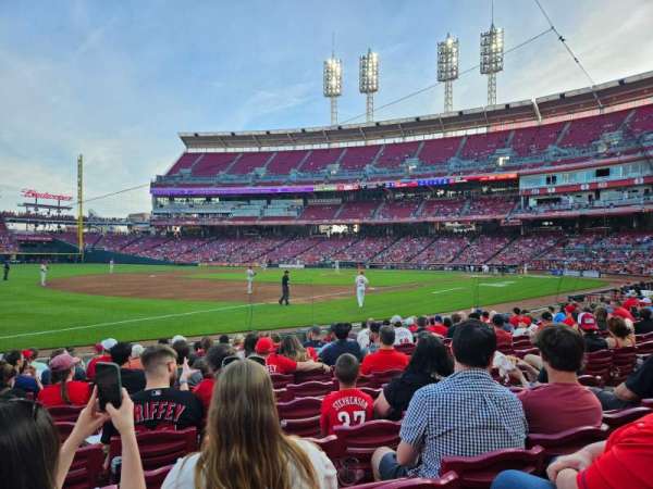 Great American Ball Park, section: 112, row: L, seat: 8