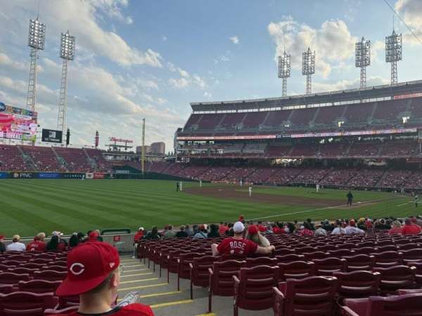 Great American Ball Park, section: 110, row: T, seat: 1