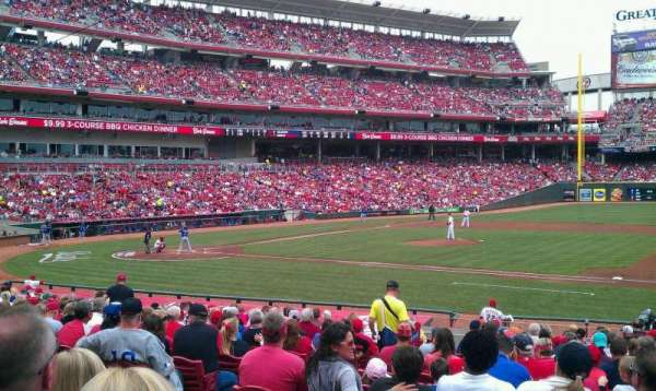 Great American Ball Park, section: 131, row: Y, seat: 10