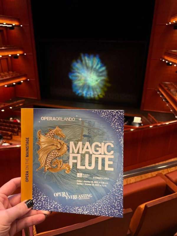 Steinmetz Hall at the Dr. Phillips Center, section: Center Tier, row: B, seat: 138