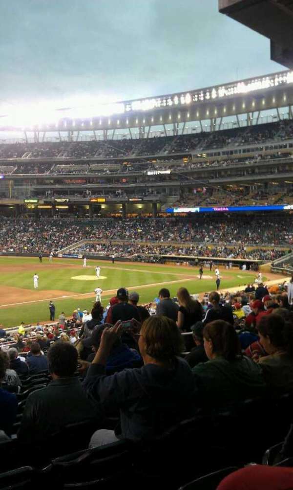Target Field, section: 123, row: 22, seat: 11