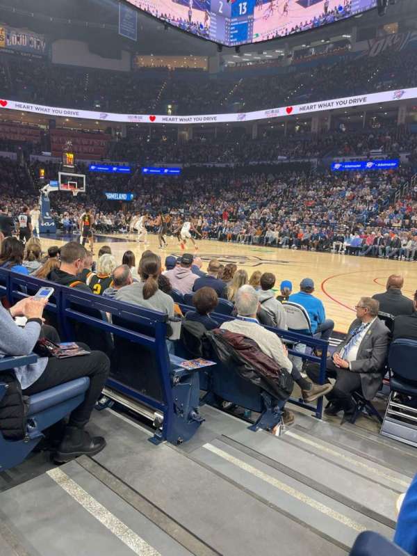 Paycom Center, section: 114, row: B, seat: 18