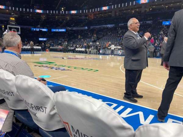 Paycom Center, section: 105, row: FL2, seat: 1