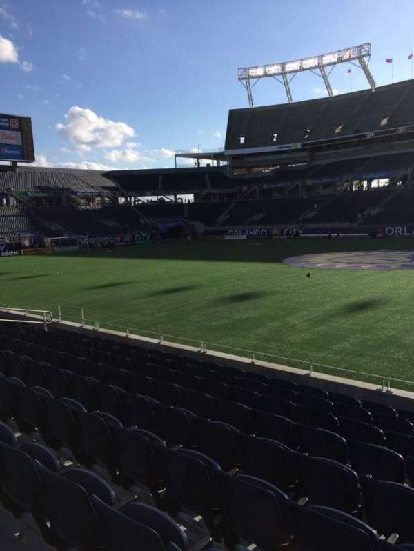 Camping World Stadium, section: 107, row: J, seat: 3