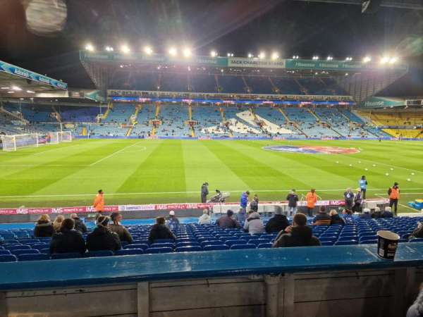 Elland Road, section: D11, row: B, seat: 206