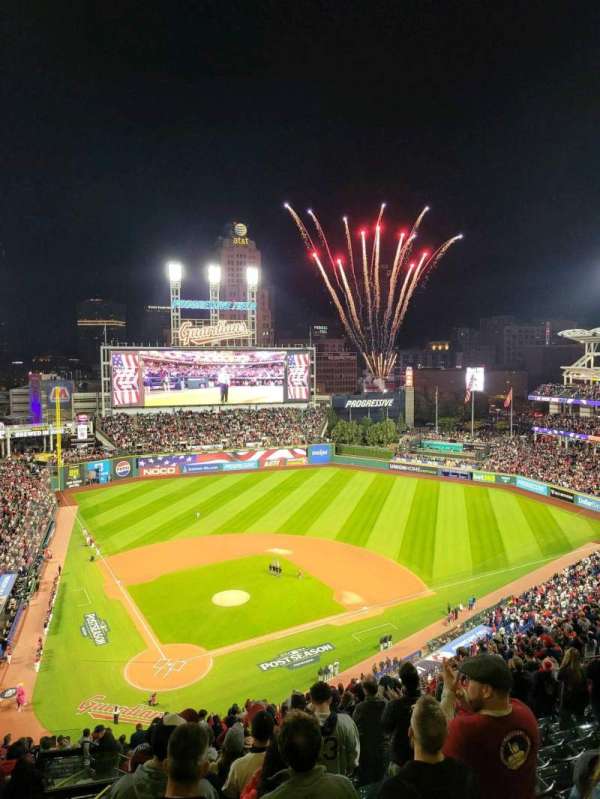 Progressive Field, section: 551, row: R, seat: 23