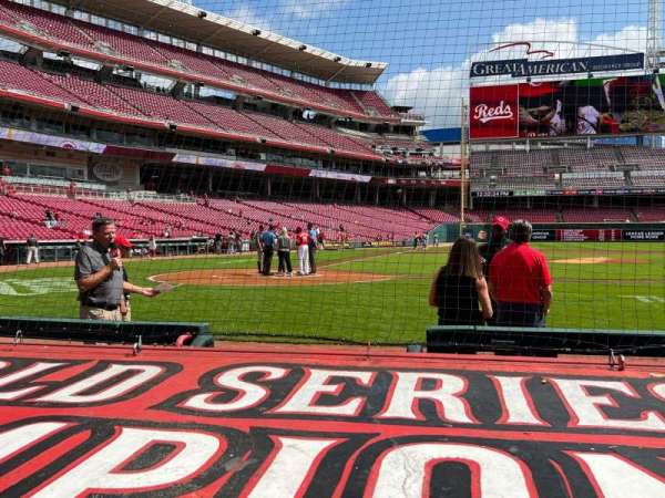 Great American Ball Park, section: 128, row: F, seat: 6