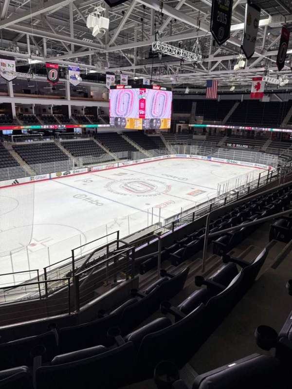 Baxter Arena, section: 219, row: F, seat: 6