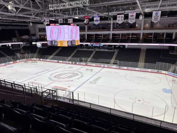 Baxter Arena, section: 214, row: G, seat: 11