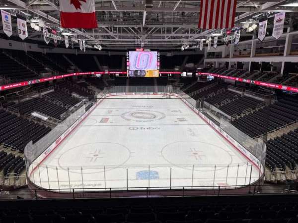 Baxter Arena, section: 210, row: G, seat: 16