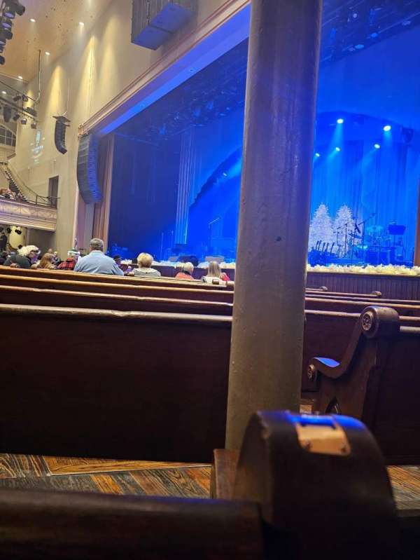 Ryman Auditorium, section: MF-2, row: M, seat: 1