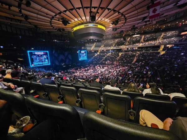 Madison square garden, section: 119, row: 22, seat: 17
