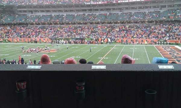 Paycor Stadium, section: 106, row: 32, seat: 14