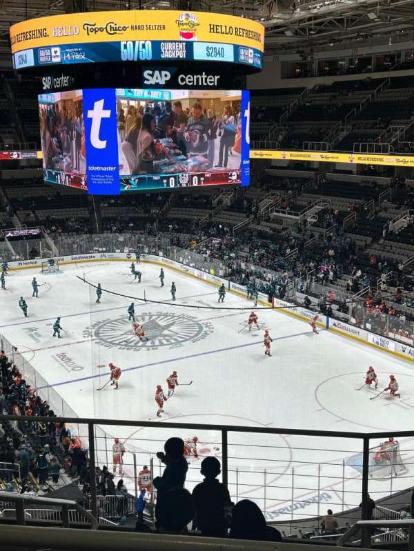 SAP Center, section: 210, row: 7, seat: 18
