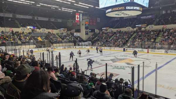 WesBanco Arena, section: 206, row: B, seat: 9