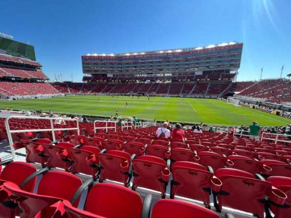 Levi's Stadium, section: 111, row: 20, seat: 15