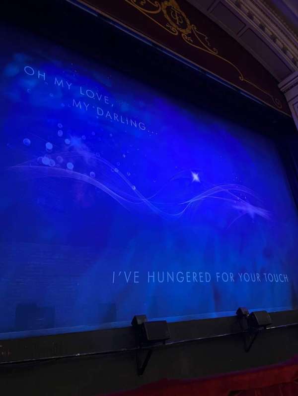 New Wimbledon Theatre, section: Stalls, row: A, seat: 21