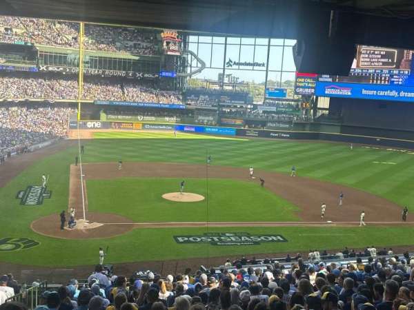 American Family Field, section: 215, row: 20, seat: 2